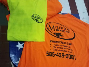 Custom t-shirts for Mylerson Electric, Inc