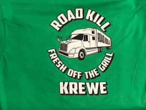 Custom T-shirt printing for Road Kill Krewe